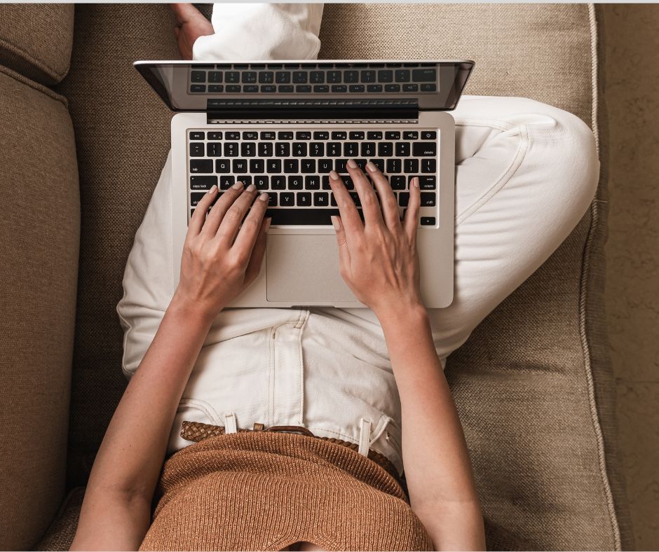 Abstract Playful Work From Home Tips Facebook Post