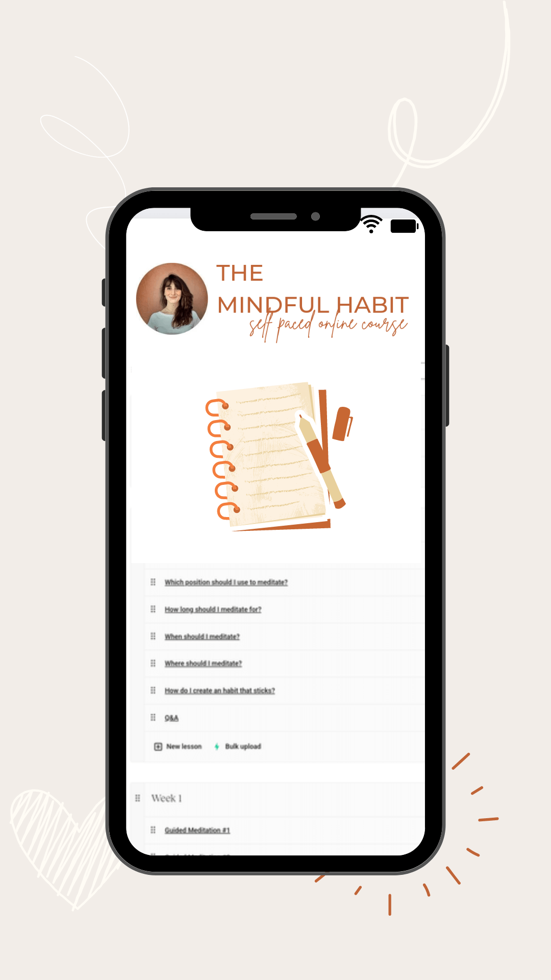 Free Mindfulness Course Journaling